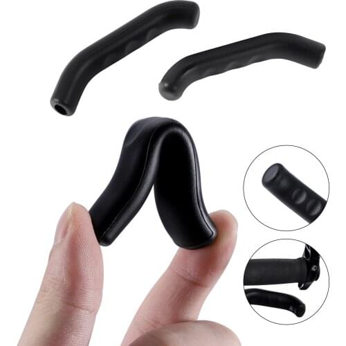 1 Pair Mountain Bike Handle Bar Grip Wrap Bicycle Brake Lever Non-slip Silicone Cover Protector