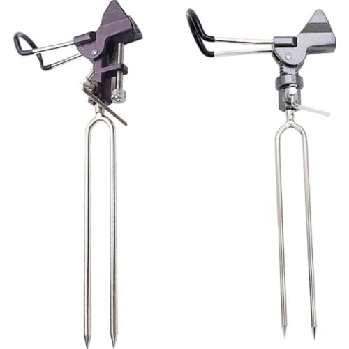 1 Piece Rod Holder for Bank Fishing, Fish Rod Holder Ground Adjustable Bank Fishing Rod Rack Stand Fishing Rod Stand