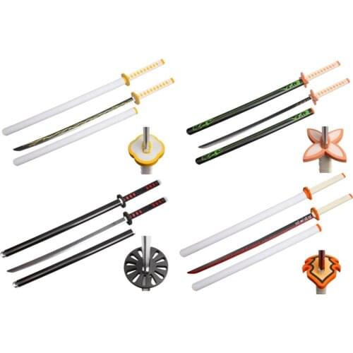 10types New 104cm Demon Slayer PU Sword Weapon Kimetsu no Yaiba Tsuyuri Kanawo Cosplay Sword 1:1 Anime Ninja Knife
