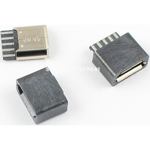 20pcs Micro USB Type B 5 Pin Female Socket Connector With Cover