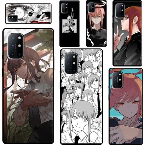 Makima Chainsaw Man Anime Case For Realme 6 7 8 Pro GT Neo C21 C11 C3 Q3 Pro Soft Cover For OnePlus 8T 7T 9R 8 9 Pro