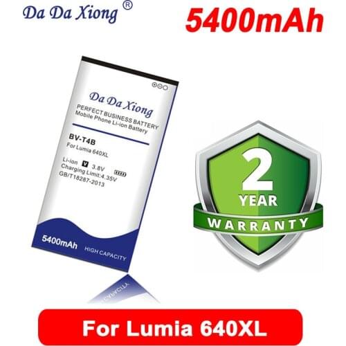 Da Da Xiong 4950mAh BV-T4B BV T4B Li-ion Phone Battery for Nokia Microsoft Lumia 640XL RM-1096 RM-1062 RM-1063 RM-1064 Battery
