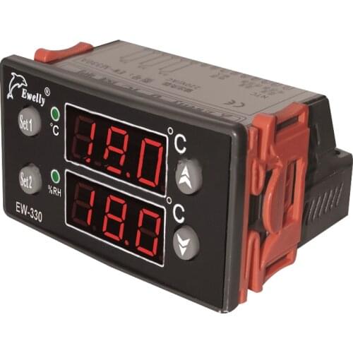 EW-M330A Constant Temperature and Humidity Controller Dual Display Screen with Alarm