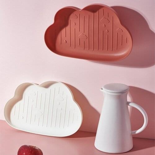 Cloud Shape Snack Dish Candy Fruit Plate Dry Food Plate Bowl Plastic Serving Plate for Home