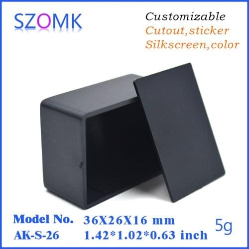 Electronics project box black project box small (20 pcs)36*26*16mm small enclosure for GPS tracker plastic instrument enclosures
