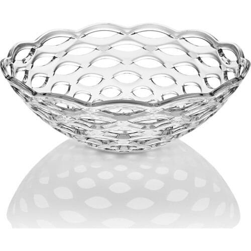 EWs Kitchenware Acrylic Transparent Color Pit Fruit Bowl