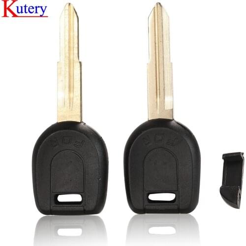 Kutery 10/20/30/50pcs Transponder Car Key Shell Case Fob For MITSUBISHI Colt Lancer Mirage Outlander Pajero Remote Key