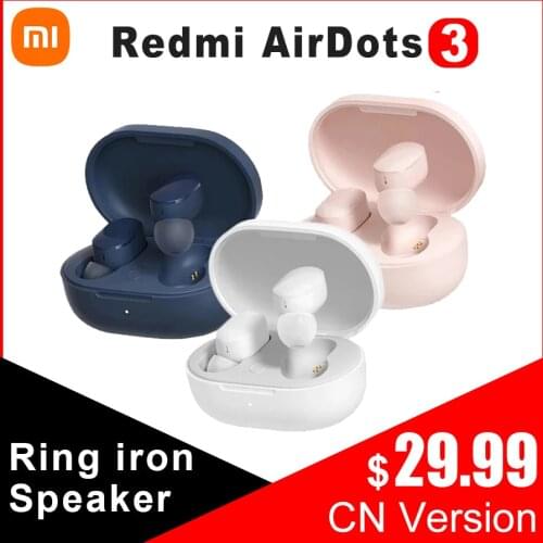 Xiaomi Redmi AirDots 3 Earphone Hybrid Mi True CD Level Sound Quality Adaptive Stereo Bass With Mic Handsfree Wireless Earbuds