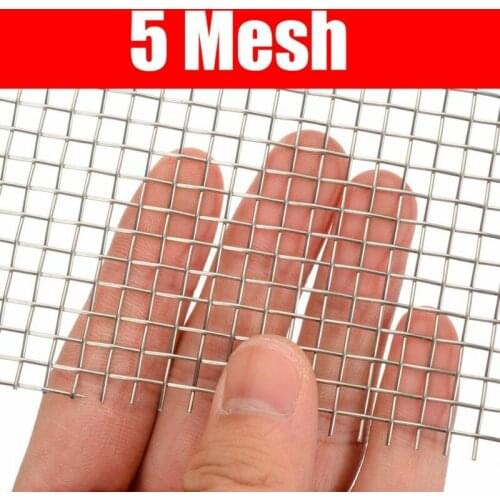 Stainless Steel 5/8/20/30/40 Mesh Woven Wire Filtration Screen Filter 15cmx30cm Durable And Practical To Use