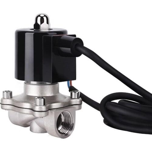 1/2" 3/4" 1" Normally Closed 304 Stainless Steel Fountain Solenoid Valve 110V 24V 12V 24v Solenoid Valve For Underwater