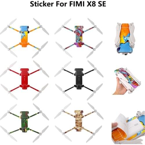 Newest Stickers For Xiaomi FIMI X8 SE PVC Stickers Protective Skin for Xiaomi FIMI X8 SE Drone Accessories