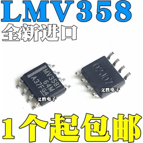 New and original MV358I LMV358 LMV358IDR Rail to rail output low voltage operational amplifier, dual integrated operational ampl