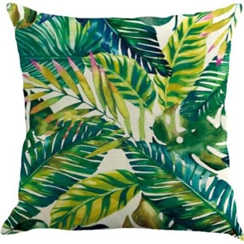 New Arrive Geometry Green Plants Decorative Pillows Cushion Cover Sofa Cushion Covers