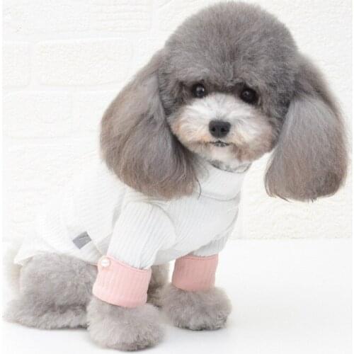 Super soft and comfortable pet tshirt warm vests for autumn and winter two feet dog clothes Pink grey white colors s-xxl sizes