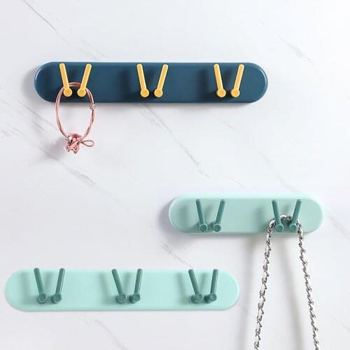 Self-Adhesive Door Wall Hangers Hooks Bathroom Kitchen Storage Hook Hanger Rack Accessories Organizer Shelf Hanging Brush Stand
