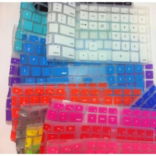 Silicone Keyboard Cover Skin Computer Desktop Color Protector with a Numeric Stickers Keypads for Apple iMac G5/G6 MB110LL/A