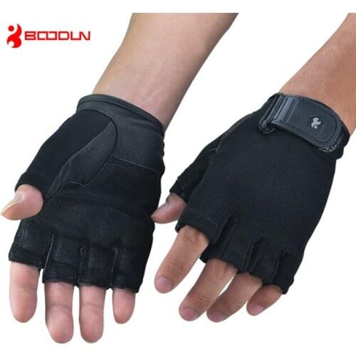 Gym Genuine weight lifting Gloves Dumbbell Weightlifting Fitness Exercise Non-Slip Breathable Half Finger sports Training Gloves