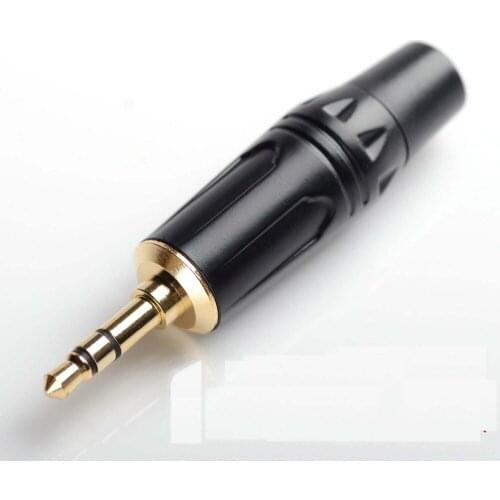 High Quality 1000pcs / lot 3.5mm stereo 1/8" audio Plug with 6mm Plastic tail