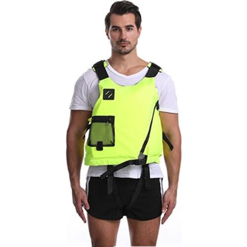 Adults SBR Life Jacket Water Sports Surfing Swimming Drifting Fishing Rowing Lightweight Adjustable With Whistle Life Vest