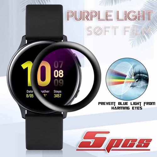 For Samsung Watch Active 2 Anti-blue light Screen Protector Film For Active 2 40MM 44MM SmartWatch Cover Protective (Not Glass)