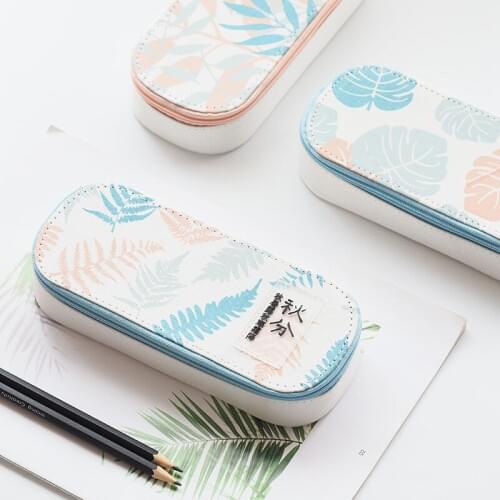 1pcs Korean creative small fresh printed text plant series student stationery, music writing, summer solstice, not big pen box