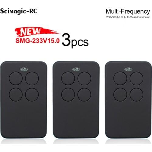3PCS 433/418/390/310/315/868 MHz Garage Door Remote Control Rolling Code Fixed Code Gate Transmitter Replacement