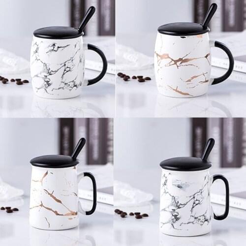 400ml Marble Ceramic Mug for Office and Home Coffee Cup Funny Birthday Gift Ideas for Her Friends Wife Mom Daughter