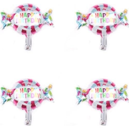 5 pcs 16 Inch Lollipop Mini Candy Aluminum Foil Balloon Balloons Wedding Children Birthday Party Event Decoration