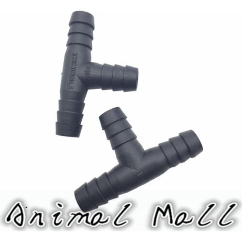 50 Pcs 9.5 mm pipes Tee plastic pipe Poultry drinking water system Animals drinking Tool Gardens necessary Bird drinking