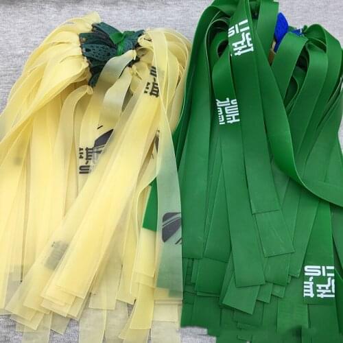 6Pcs 0.6mm-0.75mm New Arrival Outdoor Slingshot Elastic Flat Rubber Band Hunting Slingshot Powerful Elastic Flat Rubber Band