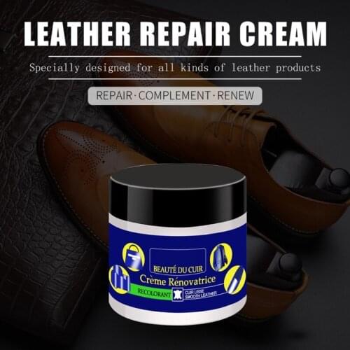 65g/Bottle Non-toxic Resin Repair Liquid Leather Recoloring Cream Leather Repair Kits for Couches Car Seat Sofa