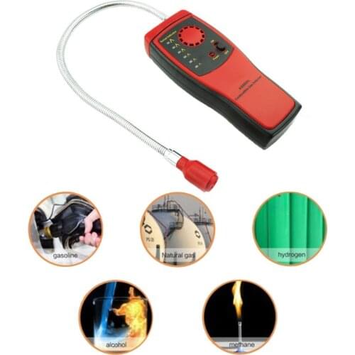 13MA AS8800L Combustible Gas Analyzer Automotive Handheld Combustible Gas Detector Meter Tester Gas Leakage Location Sound Alarm