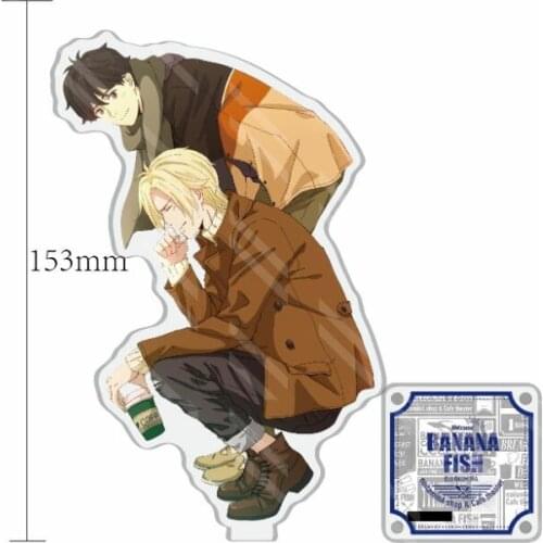Anime Banana Fish Ash Okumura Eiji Couple Acrylic Stand Figure Desktop Decoration Collection Model Toy Cosplay Doll