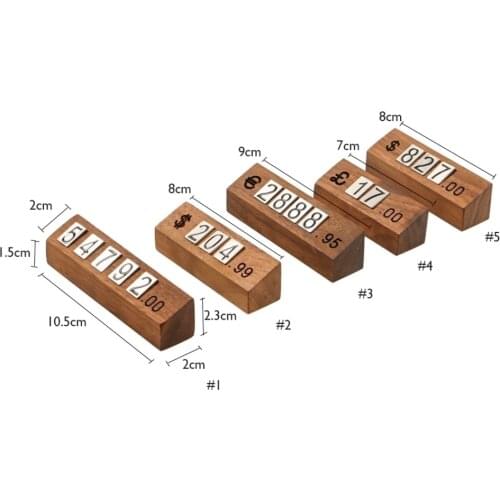 Price Tag Paper Holder Display Stand Table Mini Price Cubes Jewelry Label Sign Watch Tag