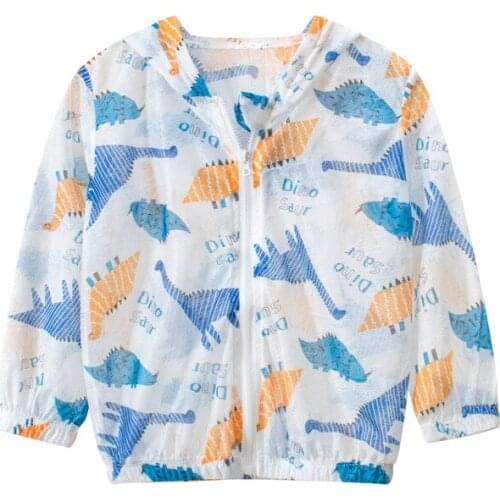 2021 Cute Baby Girl Jacket Boy Hooded Coat Sunscreen Baby Boys Girls Long Sleeve Summer Sun Protection Children Clothes Outwear