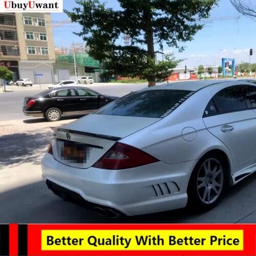 FOR Benz W219 CLS300 350 400 450 CLS63 AMG C74 Style High Quality Real Carbon Fiber Rear SPOILER CLS Class W219 (2004 - 2011)