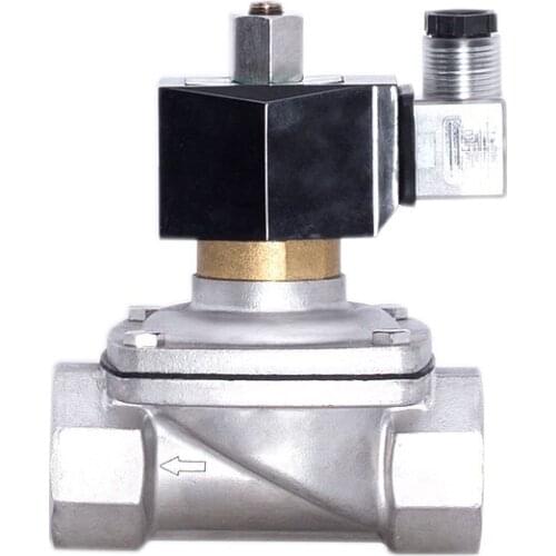 1-1/4" Stainless Steel Solenoid Valve Waterproof Normally Open Solenoid Valve With LED Power Indicator 24V 12V 220V 110V