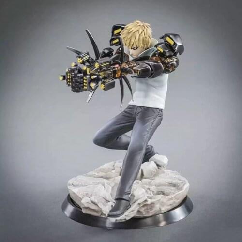 18CM Anime ONE PUNCH Genos Saitama Figurine Action Figure Replaceable Accessories Ornament Model Toy Movie Collection