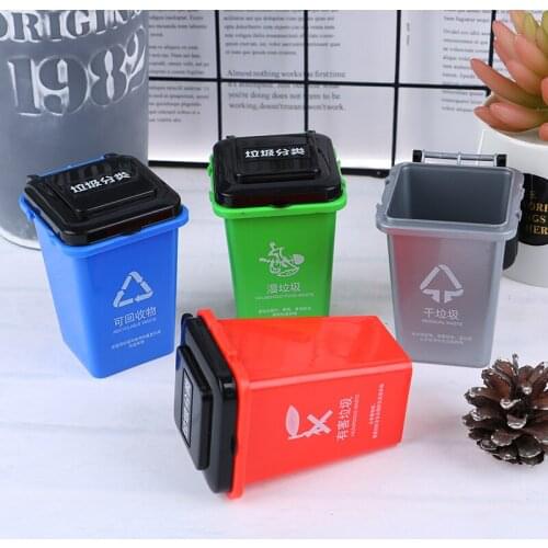 Hot Sale 1Pc 6.5x5.5x8.5cm 1:6 Scale Dollhouse Trash Can Toy/Mini Waste Bin/Pen Organizer/Kitchen Storage Can
