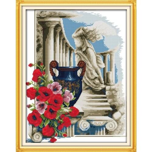 Joy Sunday Athens Feeling Counted Cross Stitch11&14CT DIY Cross Stitch Sets Embroidery Needlework for Home Decor Handmade Gift