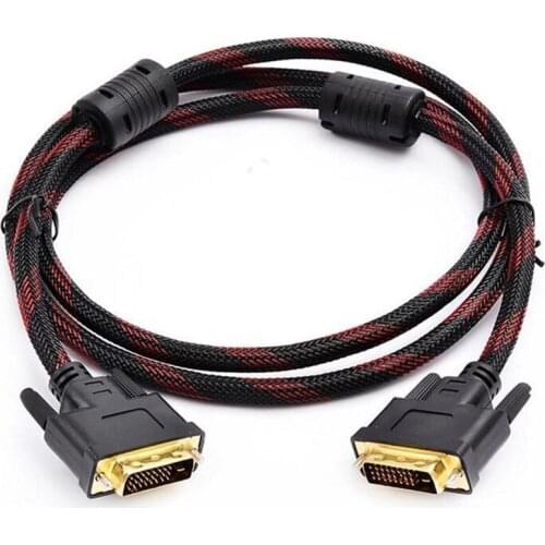 1.5M DVI Cable 1080P DVI 24+1 male to male Extension Cable for HDTV Computer Projector PS3