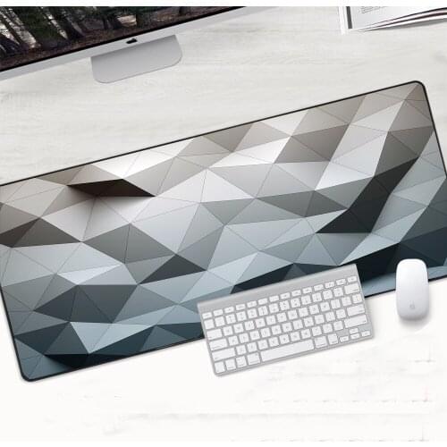 XL Mouse Pad Art Large Overlock Edge Mat Abstract Rubber PC Computer Gaming Mousepad Geometry Desk Keyboard Mat PC Accessories