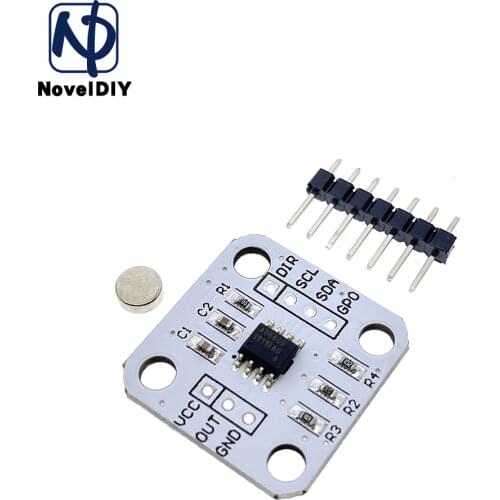 AS5600 Magnetic Encoder Magnetic Induction Angle Measurement Sensor Module IIC PWM Voltage 12Bit High Precision For Aduino