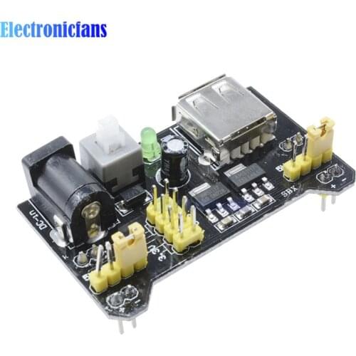 2Pcs MB102 Breadboard Power Supply Module 3.3V 5V For Arduino Solderless Bread Board Voltage Regulator DIY