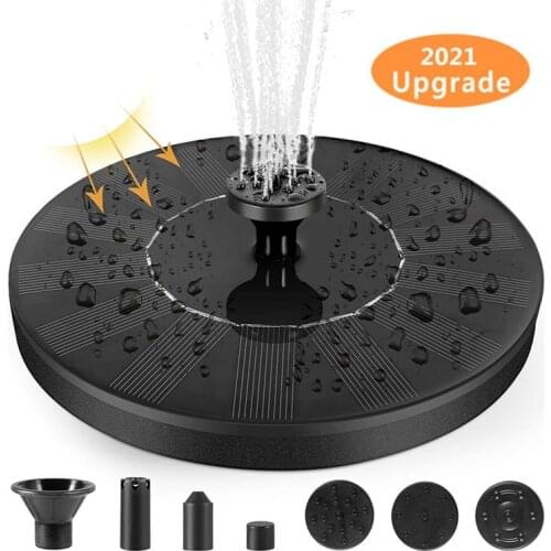 Mini Solar Water Fountain Pool Pond Waterfall Fountain Garden Decoration Outdoor Bird Bath Solar Powered Fountain Floating Water