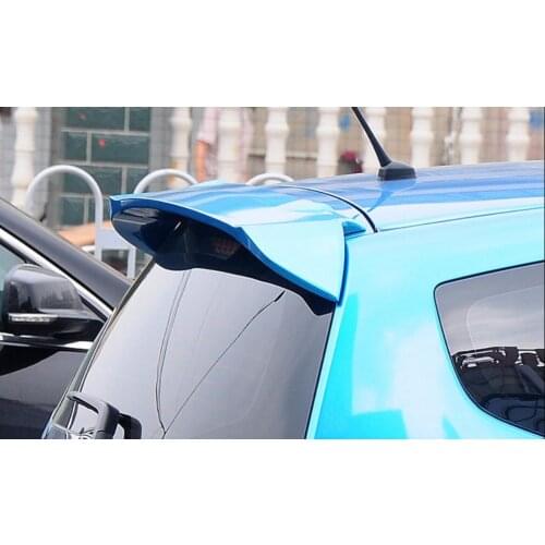 RQXR unpainted ABS tail wing rear spoiler roof visor for honda jazz fit 2008-2013
