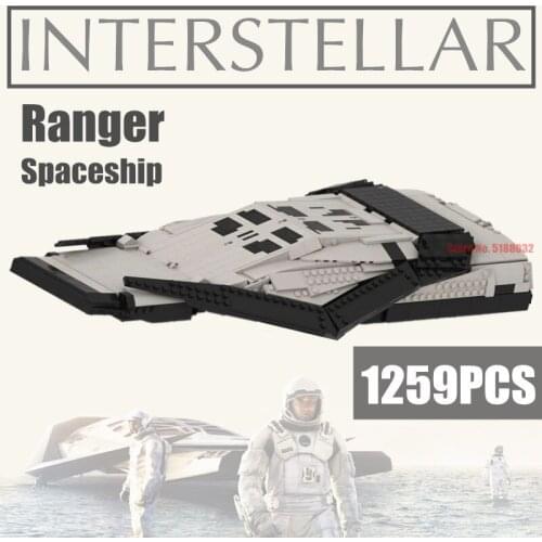 New 1259PCS Movie Interstellar Star Rangers Spaceship Star Space Wars Aircraft Model Building Block Bricks Kids Toys Gift