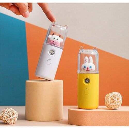 Portable Nano Mist Sprayer Mini Nano Mister USB Rechargable Hand Facial Face Body Steamer Moisturizing Skin Care Humidifier