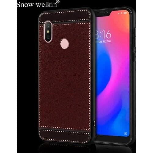 Luxury Silicone Shockproof Case For Xiaomi Redmi 3S 4 4A 4X 5A 5 PLus 6A 6 Pro Soft TPU Litchi Leather Pattern Phone Case Coque