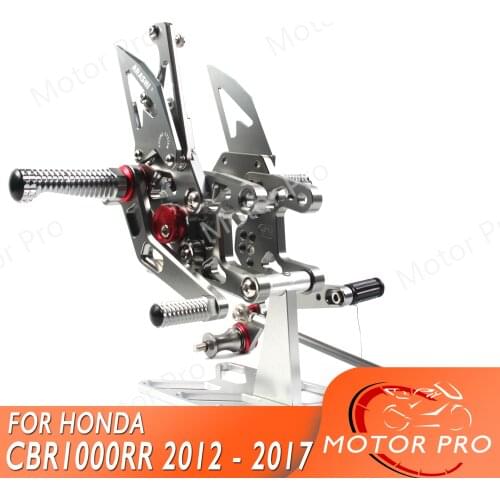 Adjustable Footrests FOR Honda CBR1000RR 2012 - 2019 Motorcycle Accessories Foot Peg Rearset Pedal CBR 1000 RR CBR1000 1000RR SP
